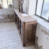 Enfilade display cabinet, solid oak, 1920.