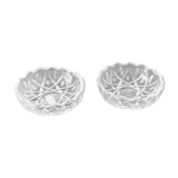 Pair of small real crystal cups
