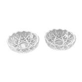 Paire de petites coupelles en cristal véritable