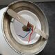 Ceiling lamp wall globe opaline ball white Very large model Ø 25 cm Art Deco 1930/1940