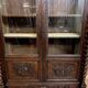 Renaissance style hunting lodge library in carved oak circa