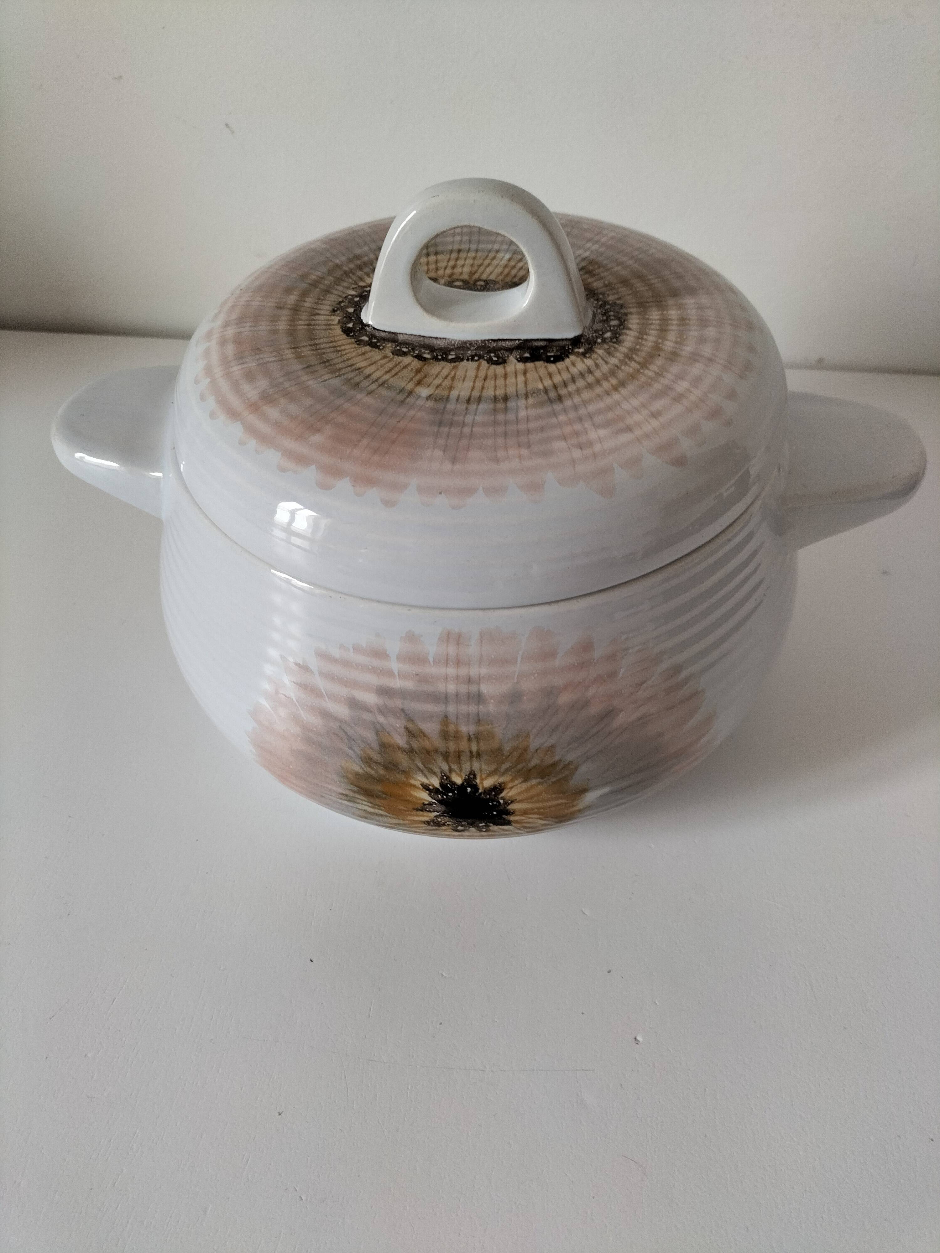 Soupière St Amand modèle Oursin - vintage arty