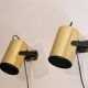 Pair of Scandinavian design wall lights in brass 1970