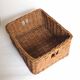 Rattan locker type basket