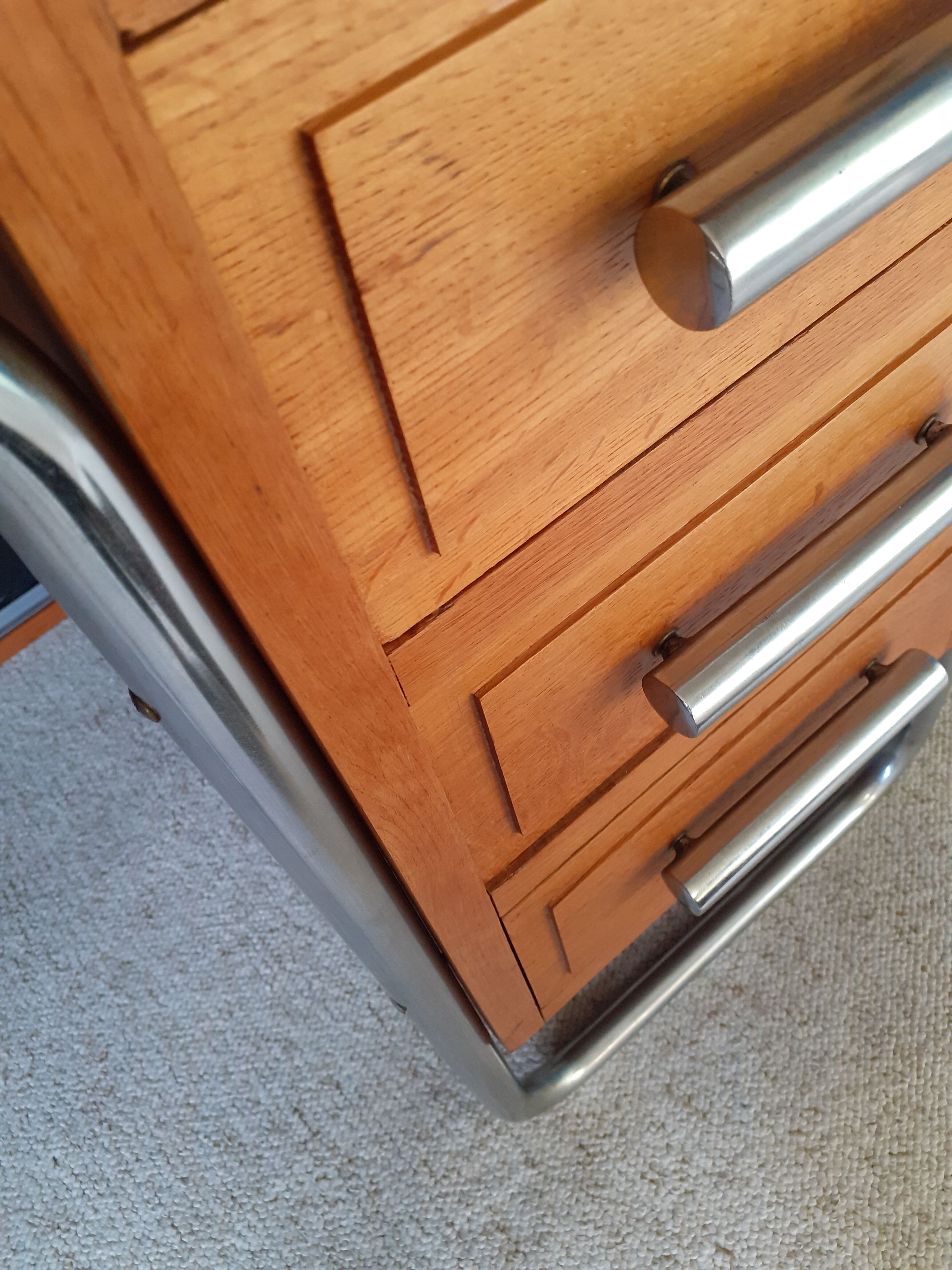 Tubular desk and bauhaus chair circa 1930