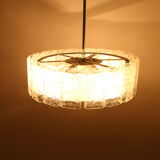 2 ice hanging lamps Doria Leuchten silver 40 cm
