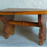 Footrest stool made of old wood