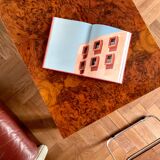 Vintage elm burl coffee table from the 70s