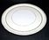 Limoges porcelain pie dish with gold trim, 32cm.