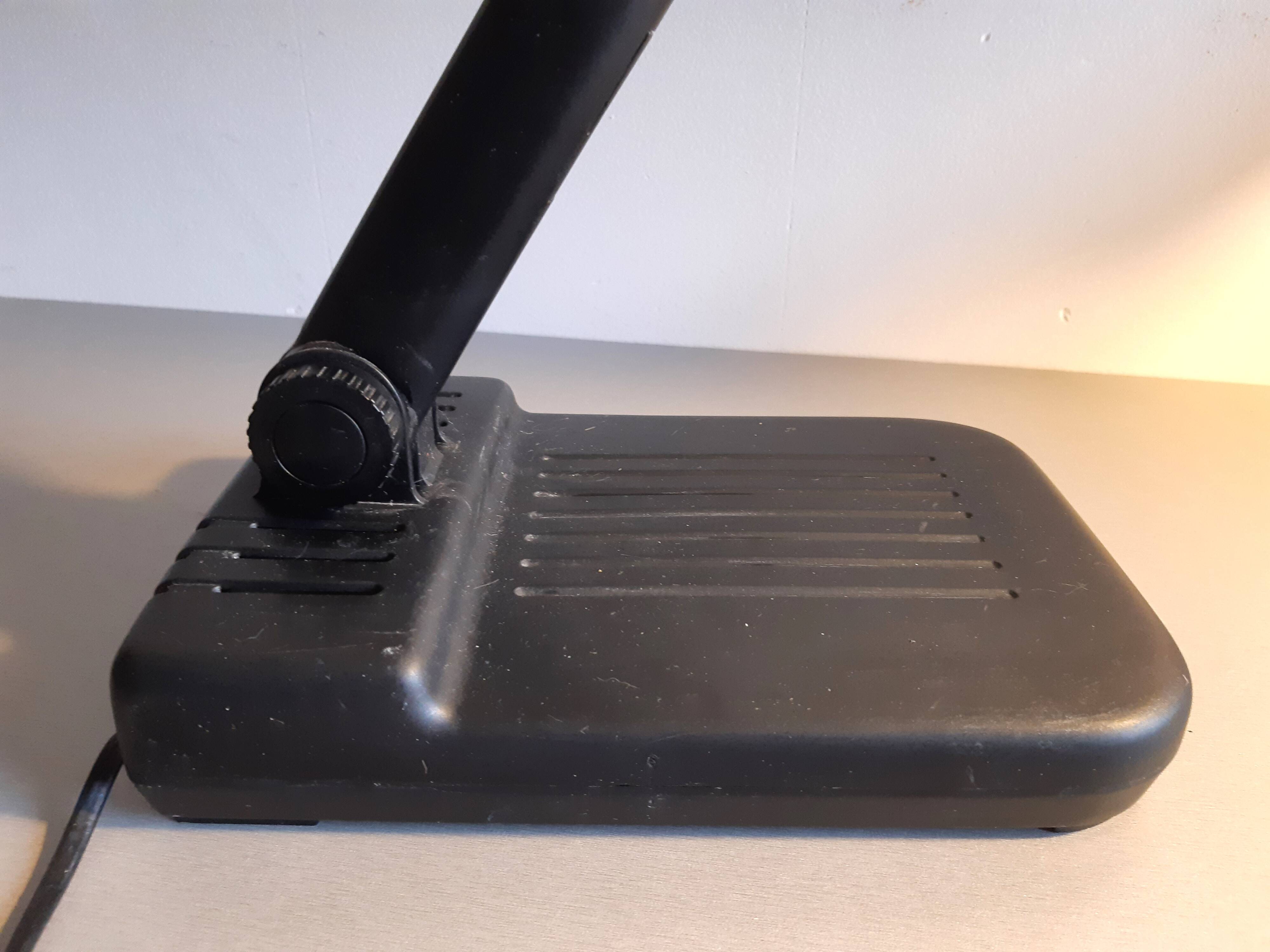 Vintage industrial black LIVAL desk lamp