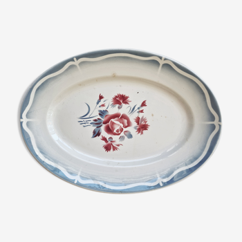 Oval dish Nina Rosa de Digoin