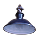 Antique cast iron and enamel wall lamp from the 1930s