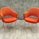 Pair of armchairs "conference" Eero Saarinen for Knoll years 60