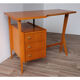 Bureau vintage asymétrique en bois 1960