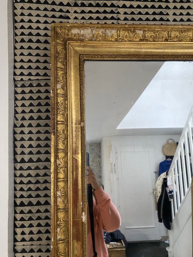 Old mirror early nineteenth 208x124 cm