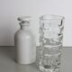 Vase Luminarc en verre transparent 70's