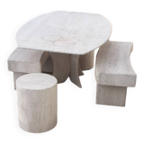 Travertine table