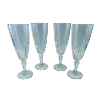 4 verres flutes champagne Luminarc Flamenco