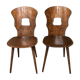 Pair chair bistro baumann gentian vintage 50/60