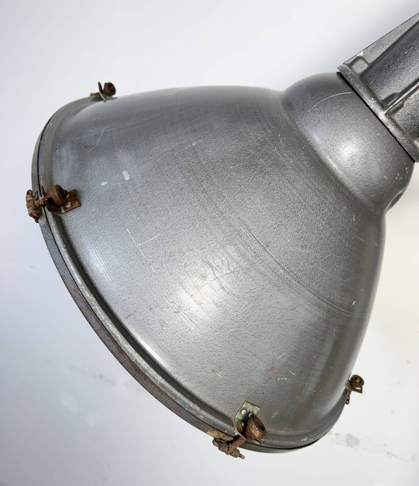 Large Vintage Industrial Aluminium Factory Wall Spotlight, 1970s