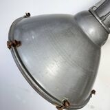 Large Vintage Industrial Aluminium Factory Wall Spotlight, 1970s