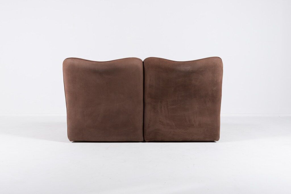 Vintage 2-seater sofa in aniline leather from the 1970s
