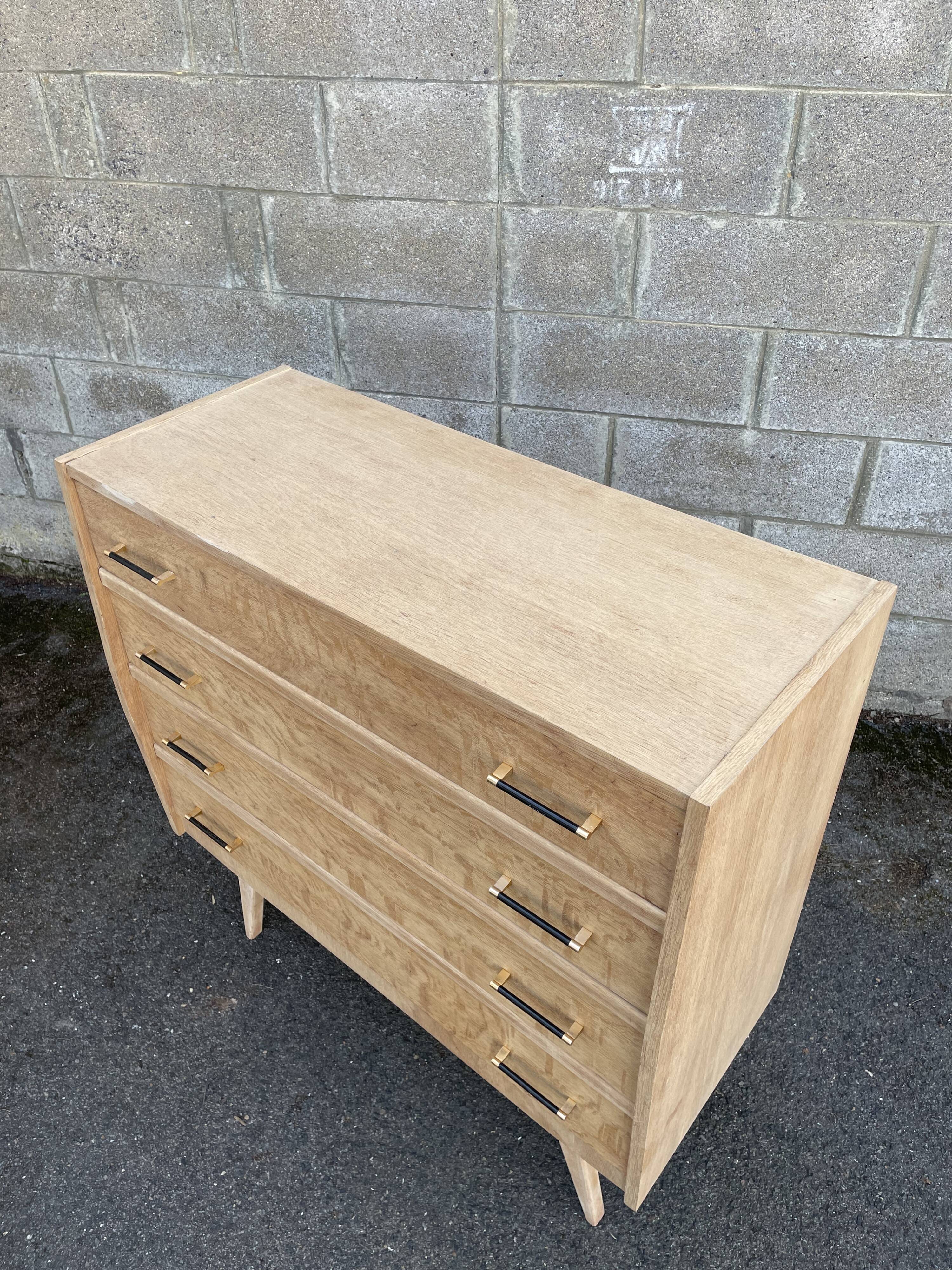 Commode vintage années 1950, pieds compas