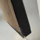 Large vintage mirror from the 1970s, DEKNUDT design, geometric wood decor