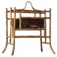 Anglo-Japanese bamboo imitation magazine rack, tortoiseshell, 19th century.