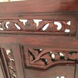 Vintage shuttered Indonesian mirror