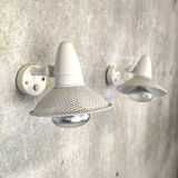 Pair of vintage wall-mounted spotlights