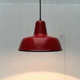 German enamelled pendant lamp from the mid-century by Kaiser Idell / Kaiser Leuchten, 1960s.