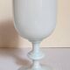 Vintage white opaline vase-cup 16.5 cm