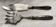 Silver dessert serving cutlery