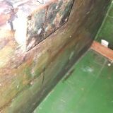 Chest covered with leather and nails