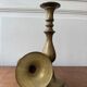2 large brass candle holders