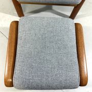 EMC Furniture teak highback easy chair & footstool Denmark 1970’s