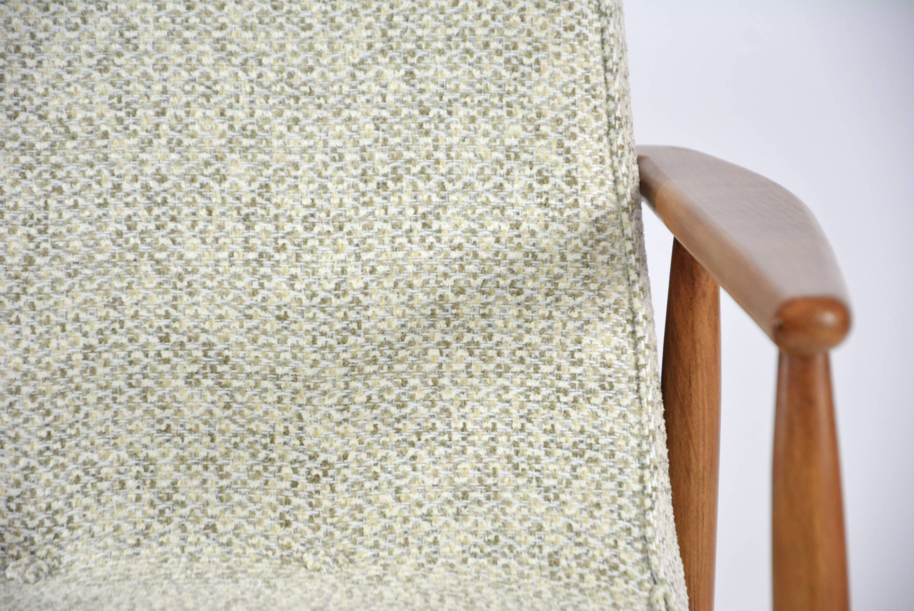 Z armchair mottled beige and green