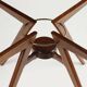 Vintage coffee table in beech and glass Argentina 1950s