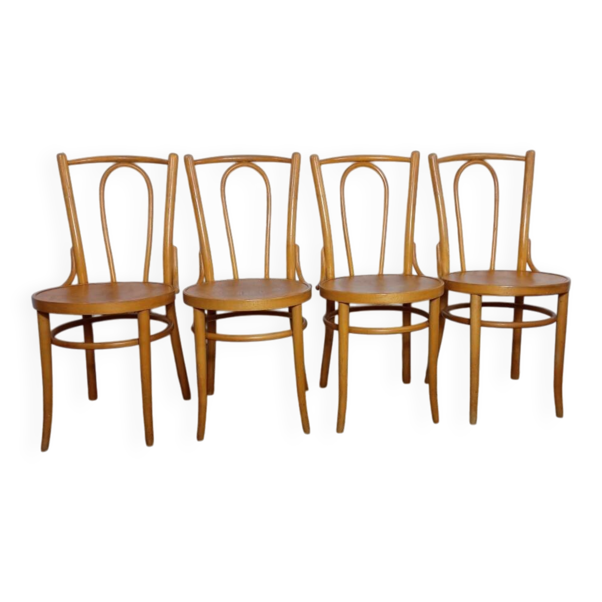 4 bentwood bistro chairs in the Thonet style