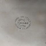 Seau à glace thermique des années 1950 en argent plaqué par Aldo Tura pour Macabo, Fabriqué en Italie