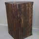Antique  Swedish 18th Century Oak Hanging Corner Cabinet, 1711
