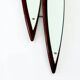 Italian sculptural wall mirror in wood from the 1960s.