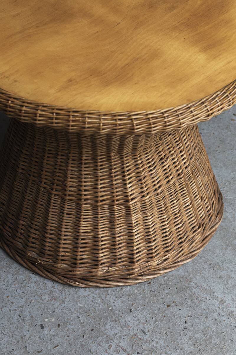 Side table, rattan, 1960s