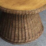 Side table, rattan, 1960s