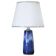 Glazed ceramic table lamp from Valholm, Denmark
