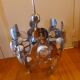 Lustre vintage 70, Oscar Torlasco , 9 feux