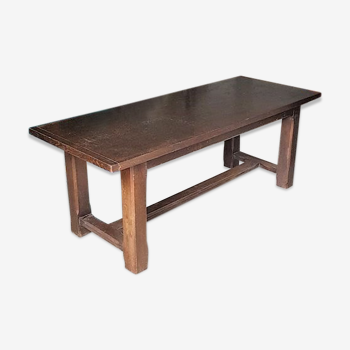 Table de ferme bois massif 201 cm