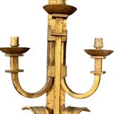 Pair of gilded metal sconces