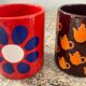 Set 2 mugs vintage West Germany céramique